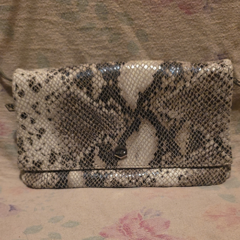 Lodis Elegant Python Pattern Clutch - image 1